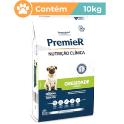 Ração Premier Clínica Obesidade Cães Adultos Pequenos 10,1kg