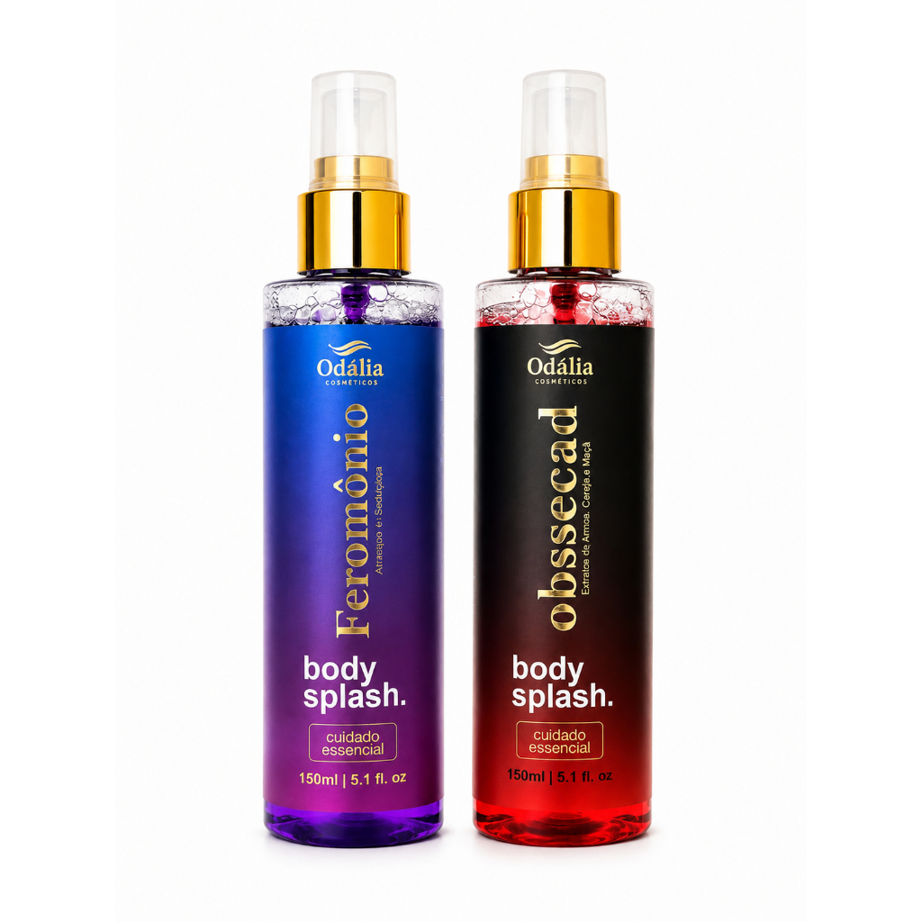 Body Splash Obssécad Feromonio 150ml Odália - Fragrância Marcante com Extratos de Amora Cereja e Maçã para Rotina