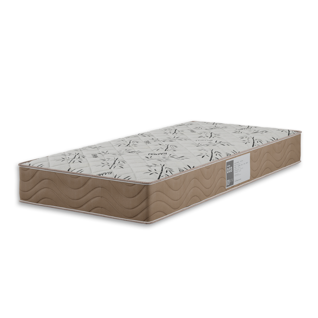 Colchão Solteiro D33 One Face - Suede Bege