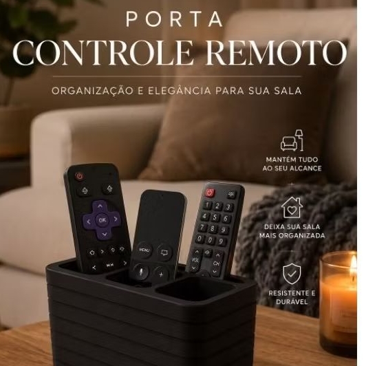 Organizador Controle Remoto | Suporte para Controles TV, Ar, Minimalista - Quarto, Escritório, Sala