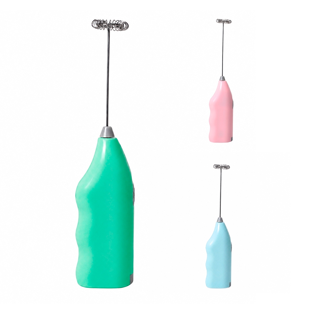 Mini Mixer Misturador De Bebidas Portátil Mexedor De Ovos Whey Leite Café e Espuma Verde - Casambiente