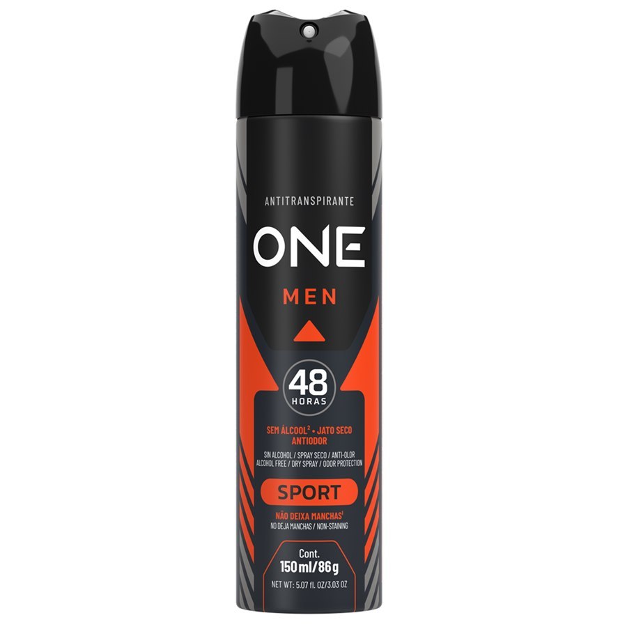 Kit 5 Desodorante Above One Men Sport 150ml — imagem 2 de 2