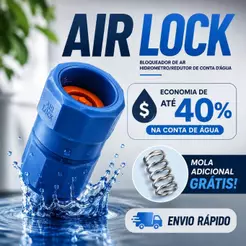 Válvula Bloqueador de Ar Hidrometro Redutor Conta Água 3/4 Valeplast Economia Facil