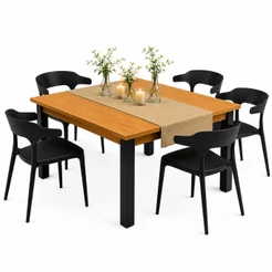 QUEIMA DE ESTOQUE - Kit Mesa de Jantar com 6 Cadeiras Modelos - Ideal para Sala e Cozinha