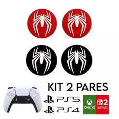 KIT 2 Pares de Grip Silicone Para Controles PS4 PS5 XBOX SERIES S e ONE Estampa de Ótima Qualidade.