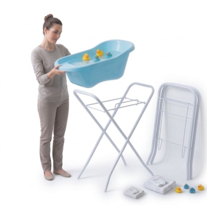 Suporte Universal Dobrável Para Banheira Bebê Resistente Suporta 28kg - Promoção Direto da Fábrica — imagem 2 de 2