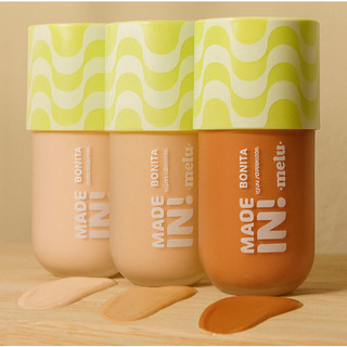 Ruby Rose Base Tint Líquida Made In Bonita Melu In Foundation com Ácido Hialurônico e Niacinamida