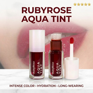 Lip Tint Hidratante Ruby Rose Aqua Fixação Prolongada Batom Tinta Com Ácido Hialurônico