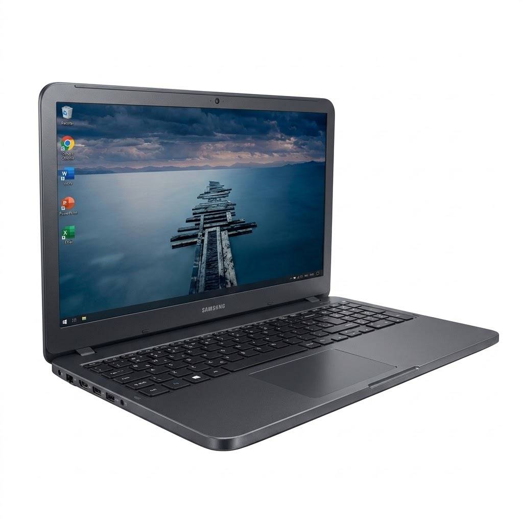 NOTEBOOK SAMSUNG DUAL CORE 4GB RAM 120GB SSD TELA GRANDE USADO FORMATADO