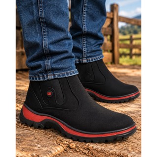 Bota Caterpillar Masculina Botina Rodeio Texana Calce Facil