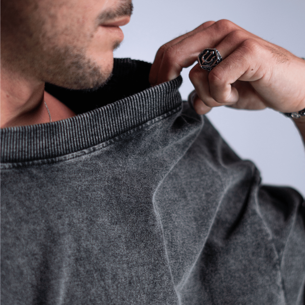 Camiseta Heavy Oversized Marmorizada 100% Algodão Fio 20.1 220g – BRUNX