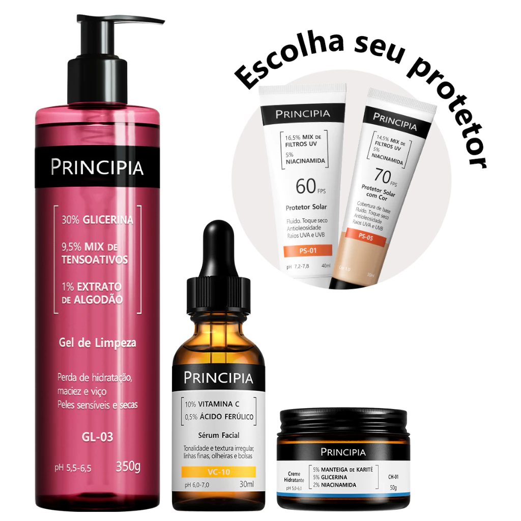 Principia Kit Essencial GL-03 + CH + VC + PS-01 FPS 60 — imagem 1
