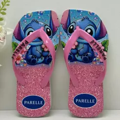 Chinelo infantil estampado de menina Parelle