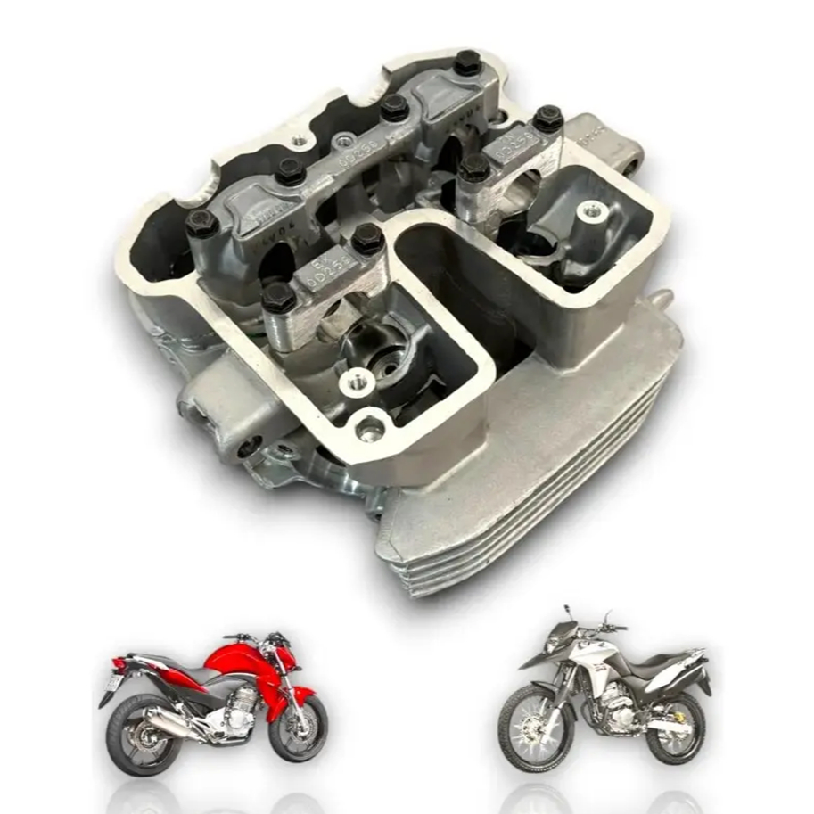 Cabeçote CB300 XRE300 Original Honda COMPLETO Brindes - 2008 a 2015 Vela Fina Curta - 12010-KVK-B20 — imagem 2 de 2