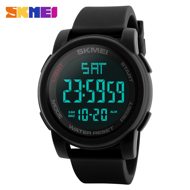 SKMEI 1257 Relógio Masculino a prova d água Original Relógio eletrônico esportivo luminoso