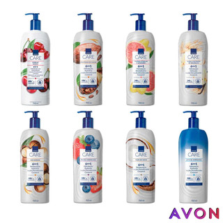 Avon Care Loção Hidratante Corporal 700ml: Cereja, Manteiga de Cacau, Frutas Vermelhas, Leite de Amêndoas, Macadâmia e +