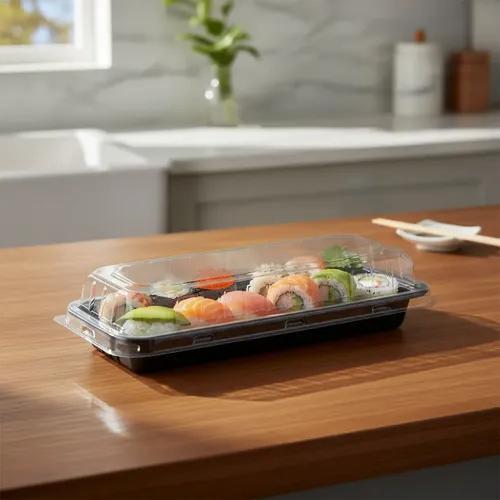 Embalagem Sushi Sashimi Combinado 00 Base Preta Hot Roll Docinha Mini Ovos de Páscoa- JF Pack