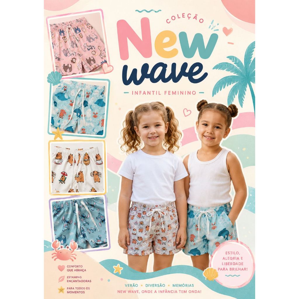 Short infantil feminino,menina modinha, shortinho infantil feminina, moda infantil
