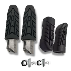 Kit Pedaleira Traseira + Borracha do Estribo CG 160 Titan Fan Start – Completo com Parafusos