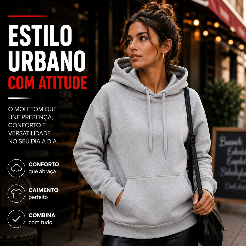Casaco Moletom Canguru Capuz Algodão Flanelado Masculino Unissex Casual Confortável Inverno — imagem 2 de 2