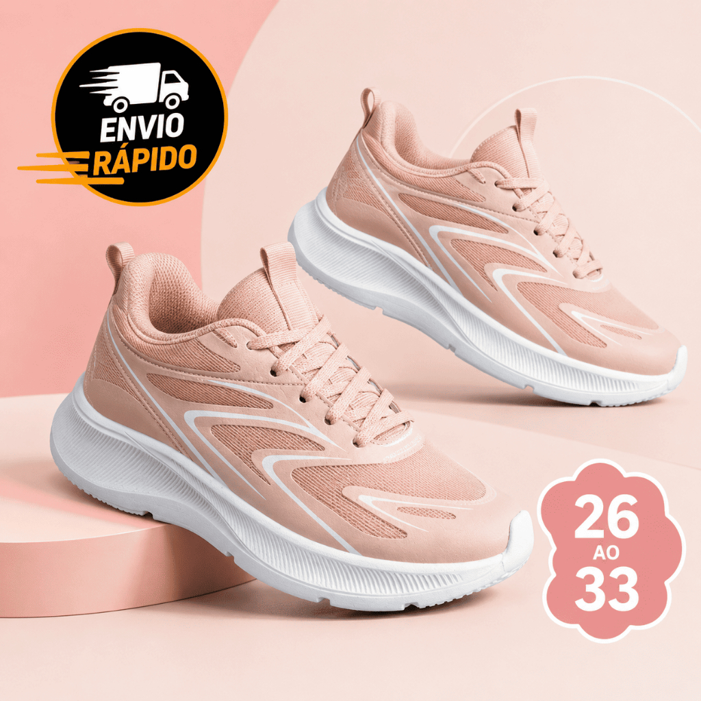 Tênis Infantil Masculino Feminino Casual Esportivo Confortável Leve Antiderrapante Num 26 ao 33