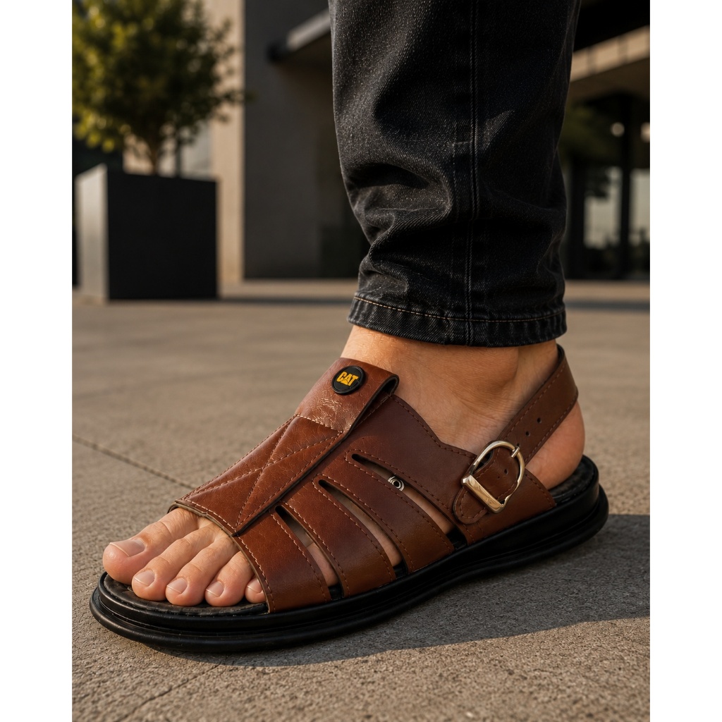 Sandália Franciscana Caterpillar Chinelo Masculino Palmilha Confort Esporão