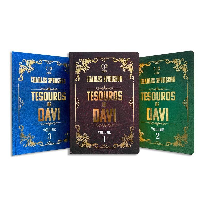 Box Tesouros de Davi 3 Livros Charles Spurgeon Capa Dura