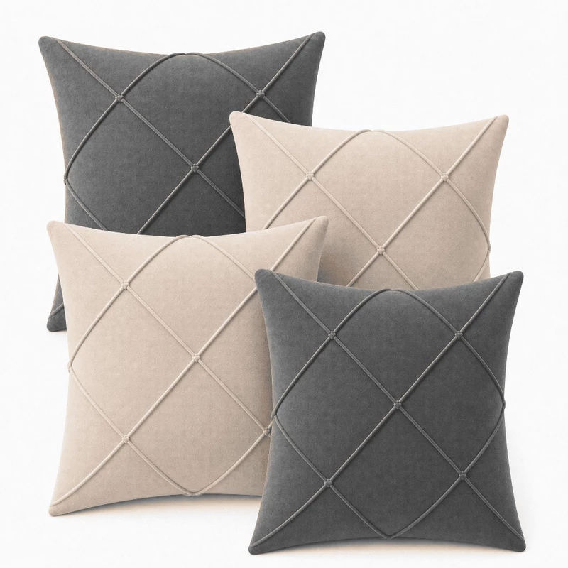Kit 4 Capas de Almofada 40x40 Suede Luxo Decorativa para Sofá — foto 2