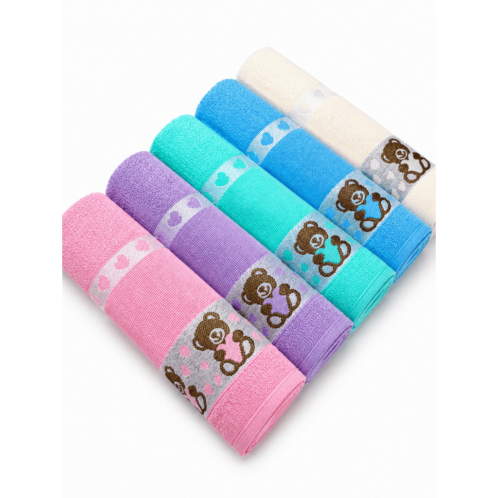 Toalha De Banho Infantil  Kids Em Ponto Cruz Para Bordar Algodão 0,75cm X 1.10m