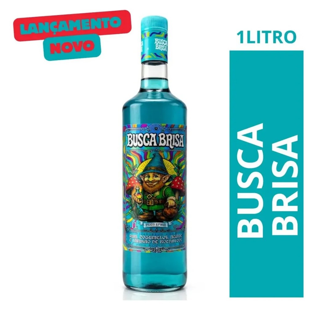 Garrafa Bebida Busca Brisa Psico Spirit 1L Coquetel Refrescante
