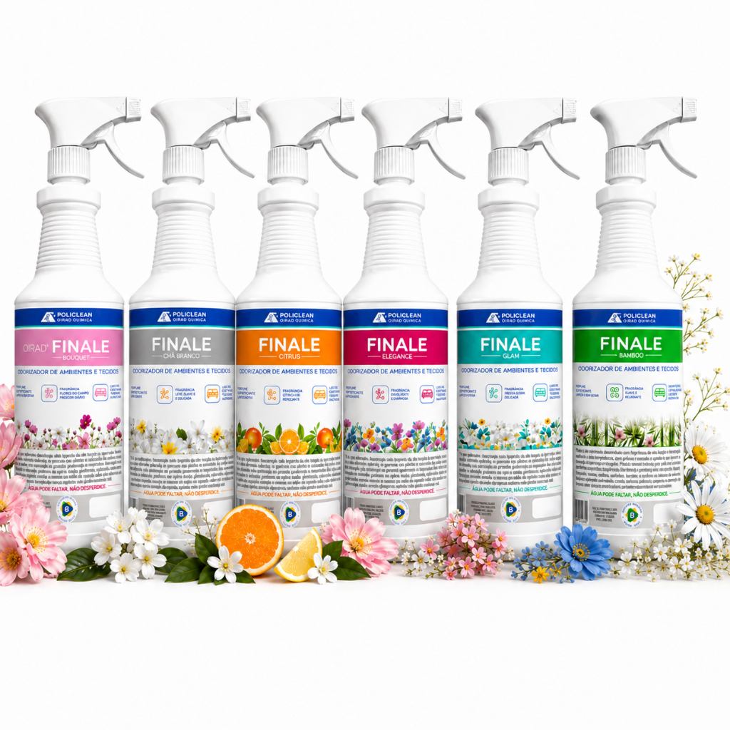 Finale Bouquet Glam Elegance Chá Branco Bamboo Finalizador De Ambiente Roupa Tecido Estofado "Cheiro De Rico" 1L e 500ml