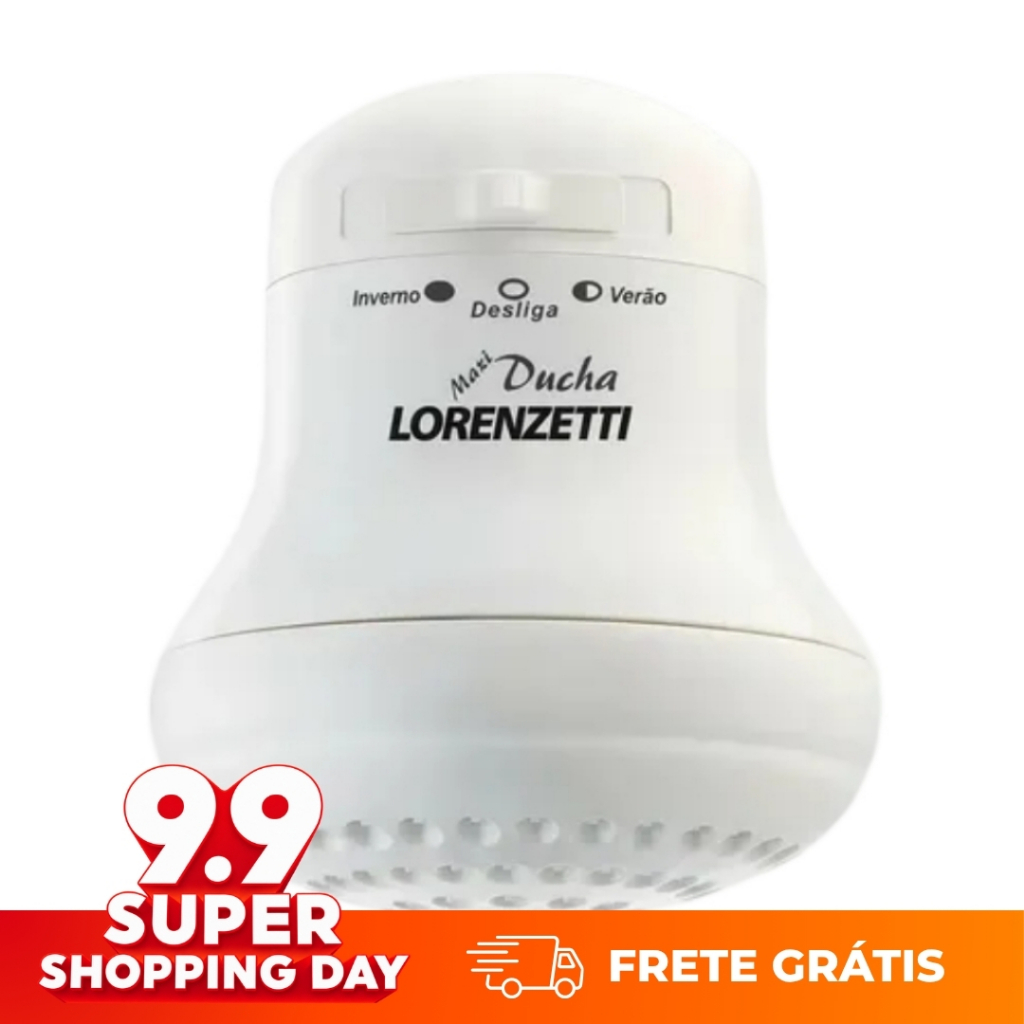 Ducha Lorenzetti Maxi Ducha Ultra 3T 220V 5500W Banho Confortável e Econômico
