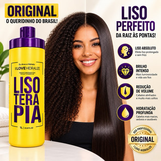 Progressiva Orgânica Sem Formol Lisoterapia Hidralise 1Litro Liso Extremo Orgânica Sem Formol