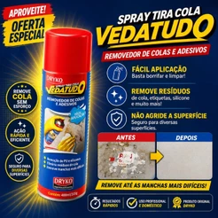 Removedor De Colas e Adesivos Pu E Silicone 400 Ml Remove Tudo Dryko Spray ENVIO IMEDIATO!!