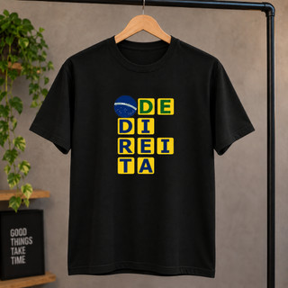 Camiseta Brasil Patriota Estampada 100% Algodão Unissex