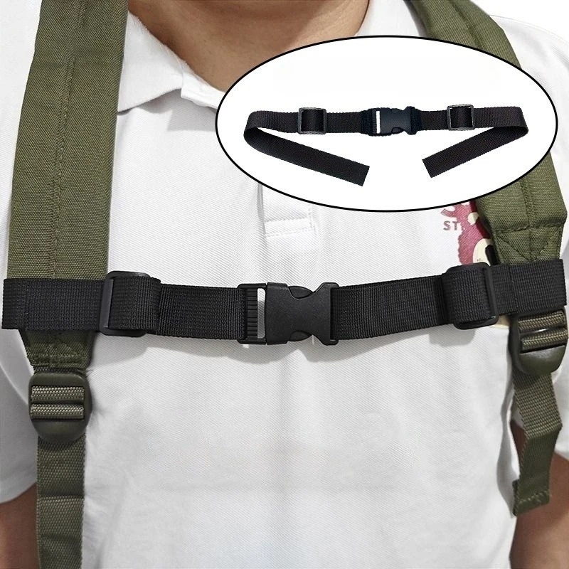 Alça Peitoral para Mochila com Trava Ajustável e Fecho de Segurança e Conforto
