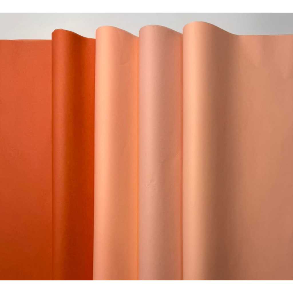 Papel de Seda 20 grs - Mix Pessêgo / Pct 100 Folhas * 4 opções de Tamanhos * - Sendo 25 Folhas de Cada Cor