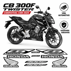 Adesivo Personalizado Branco Kit Cb 300f Twister 2025 25