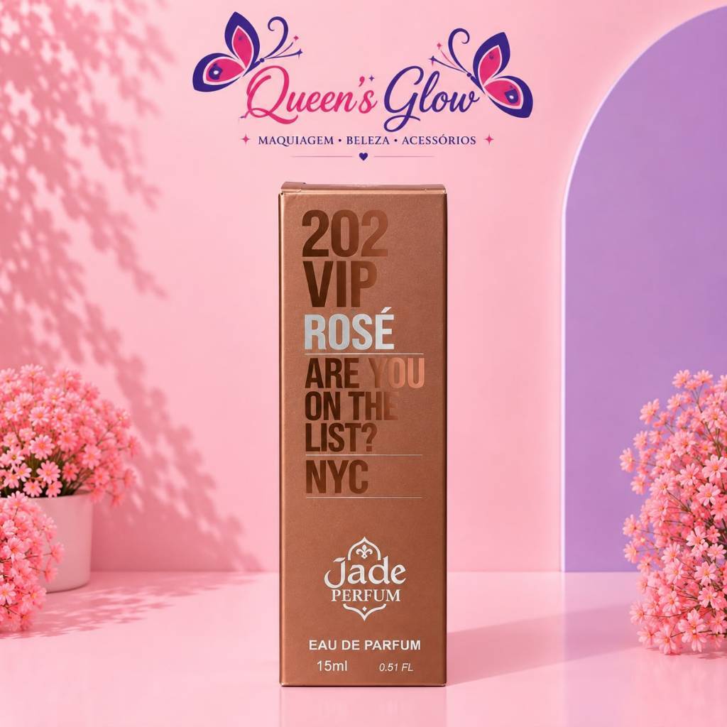 Perfume Jade 202 VIP Rosé Eau de Parfum 15ml | perfume de bolsa | alta fixação.