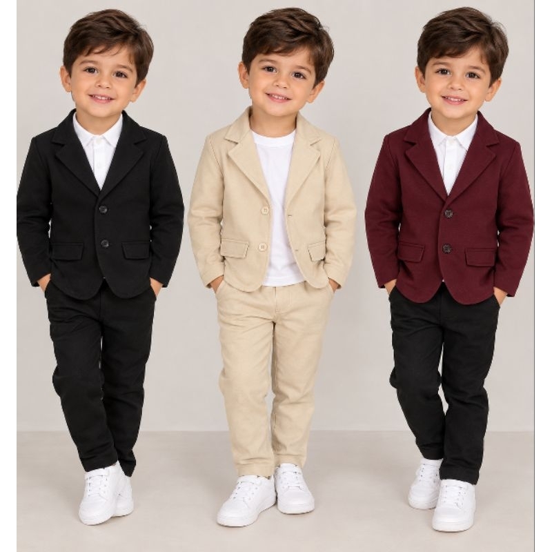 blazer infantil menino em alfaiataria 3 cores disponíveis casamento festas