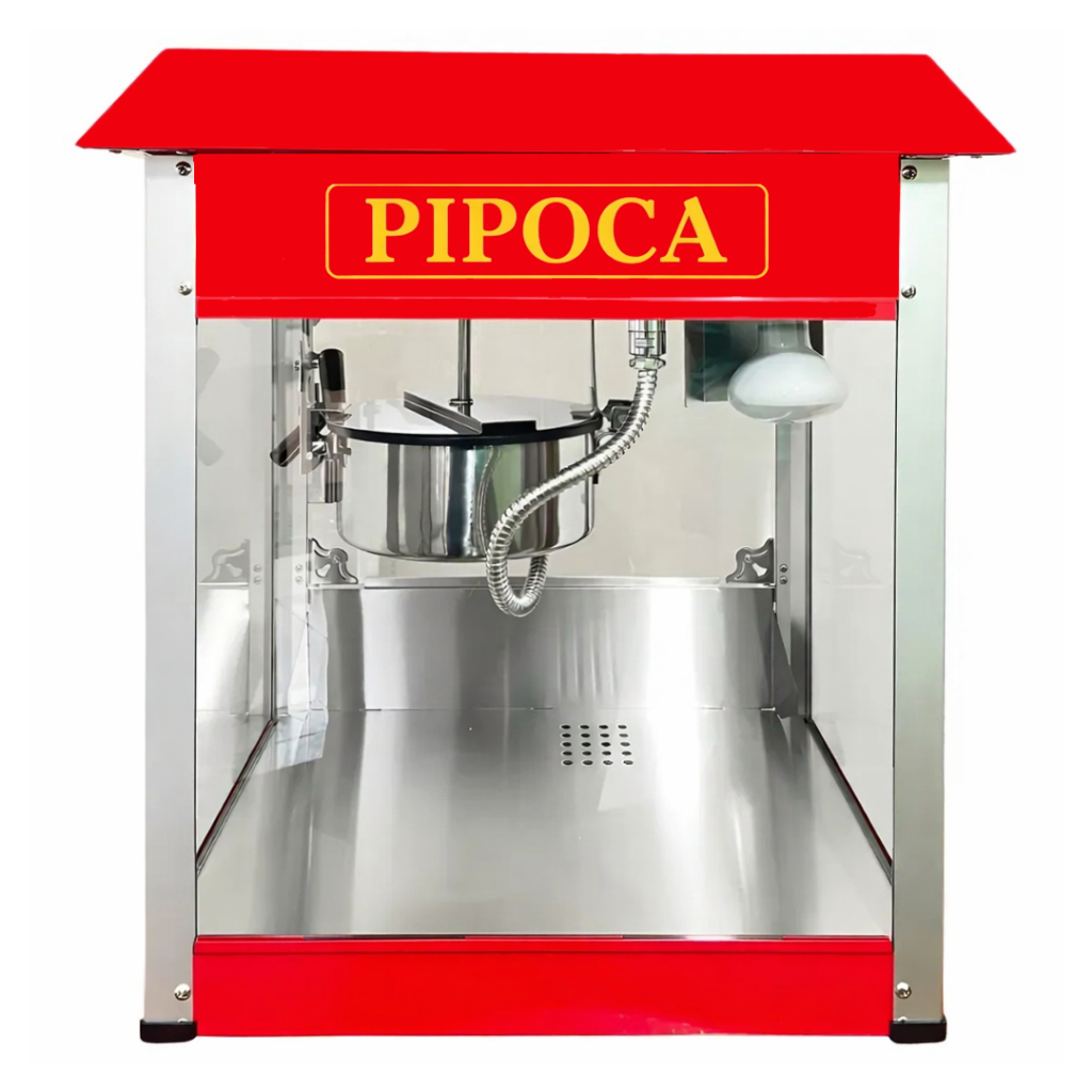 Maquina de Pipoca Pipoqueira Profissional Elétrica Grande 1400w 2Food Comercial Vintage Retrô