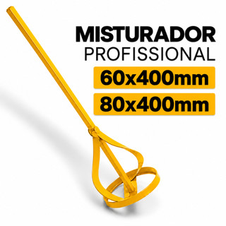 Misturador de Tinta e Argamassa Fertak 60x400mm ou 80x400mm para Furadeira Elétrica | Mis…