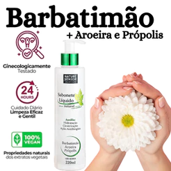 Sabonete Íntimo Eficaz Contra Candidíase De Repetição E Vaginose Barbatimão, Aroeira e Própolis