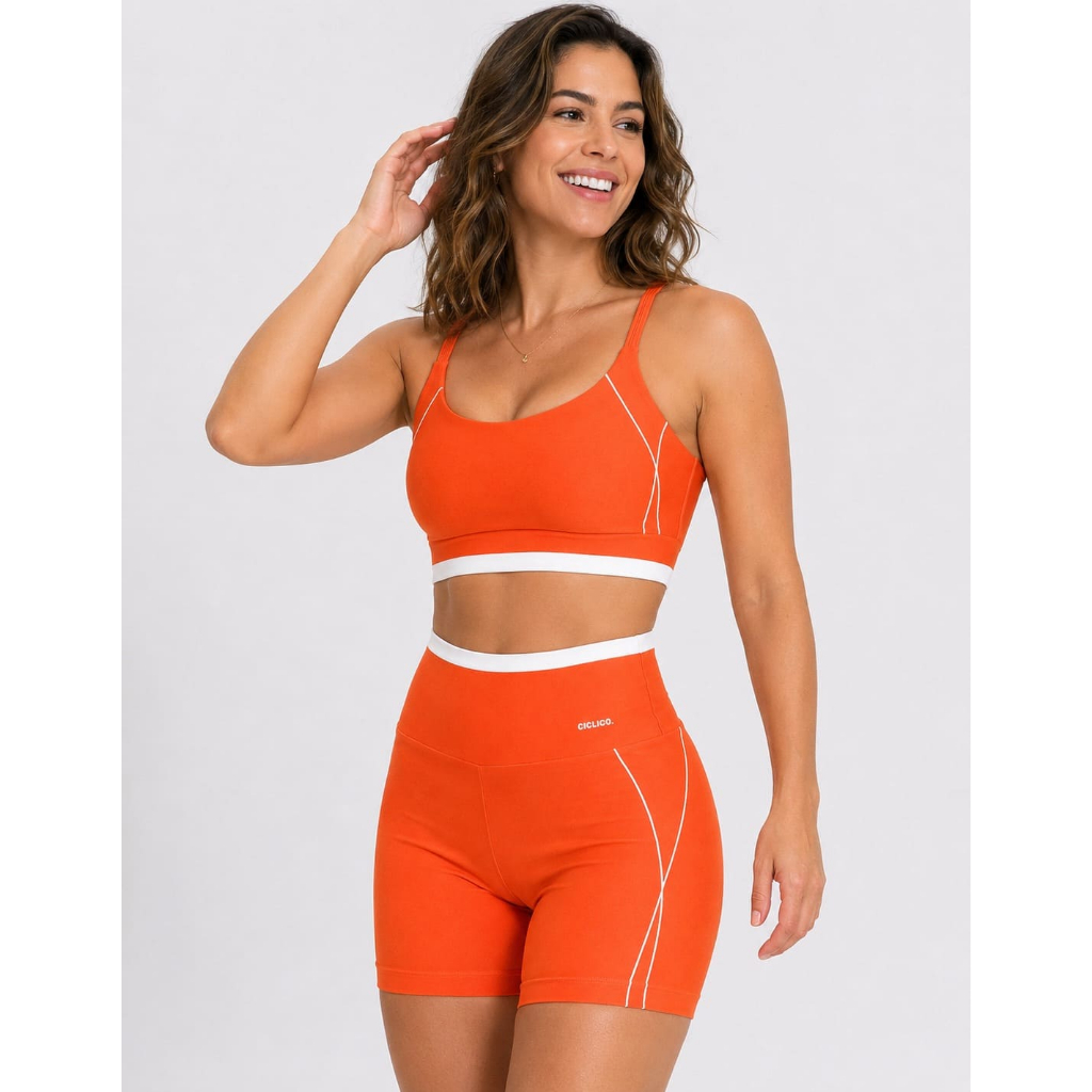 Conjunto Academia Feminino Short Sem Transparência Musculação