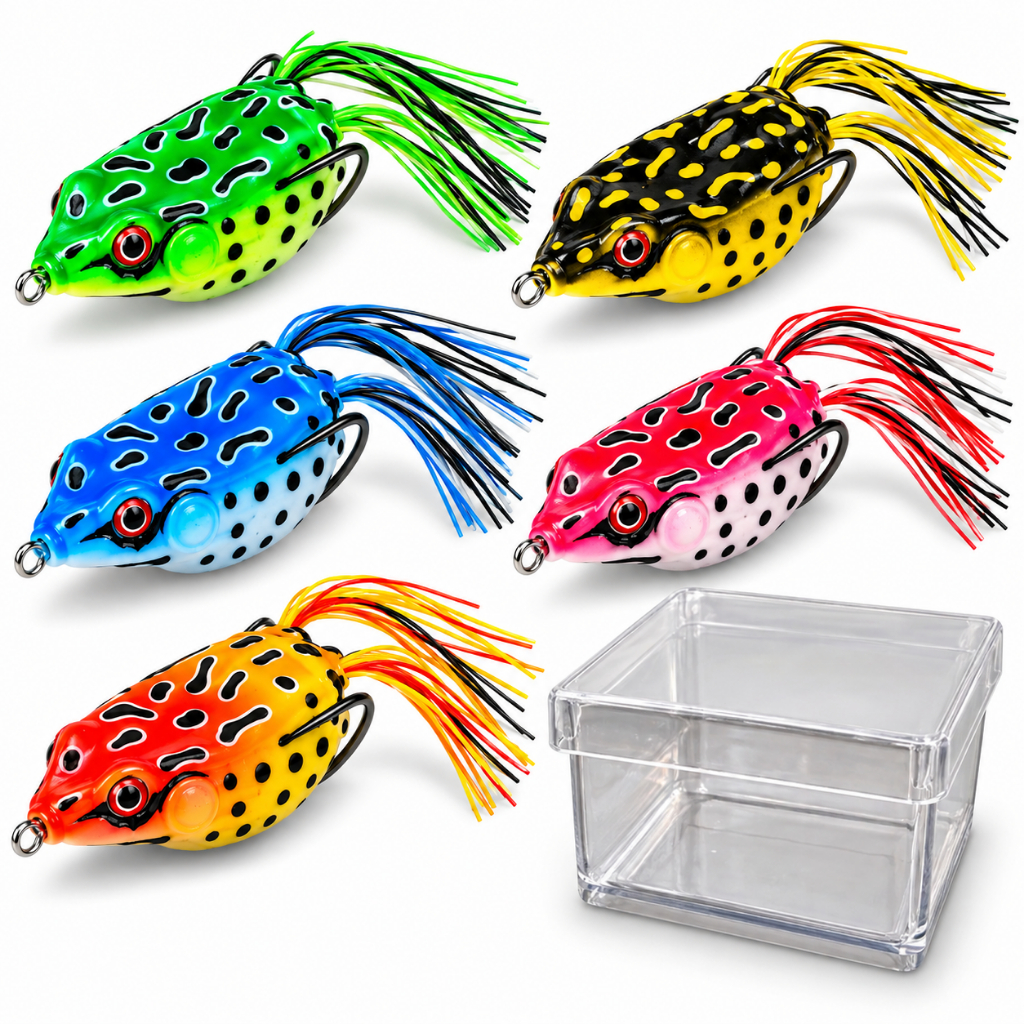 Isca Artificial Sapo Frog Anti Enrosco Traíra Tucunaré Black Bass Dourado Robalo