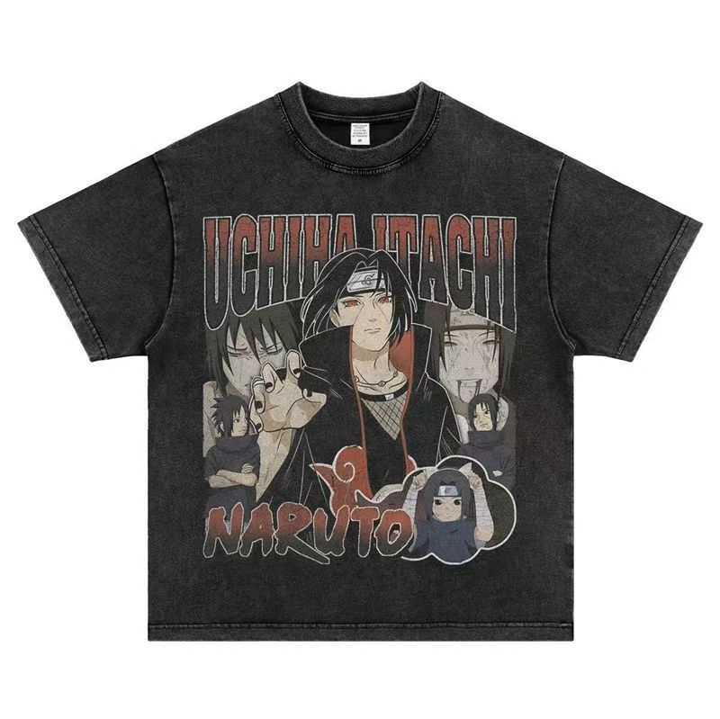 Naruto Camiseta Unissex 100% Algodão Oversized Estilo Academia Streetwear Estampa Pronta Entrega Imediata
