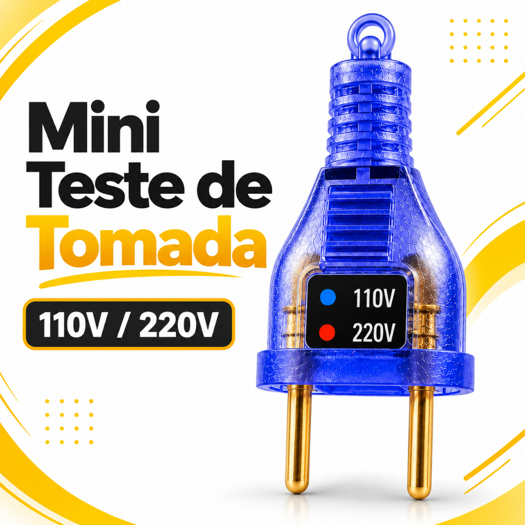 Chaveiro Teste Identificador Tensão Voltagem 110/220v Tomada