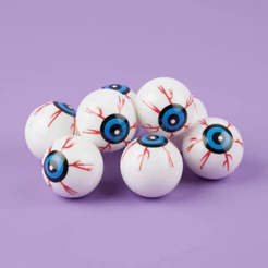Enfeite Decorativo Halloween - Olhos Azuis - 6 unidades - Rizzo