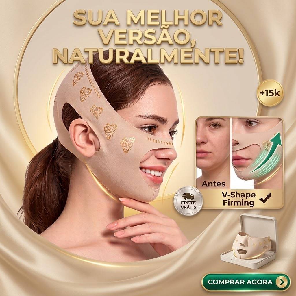 Faixa Modeladora Facial – Elimina Papada, Rugas e Flacidez | Lifting Facial
