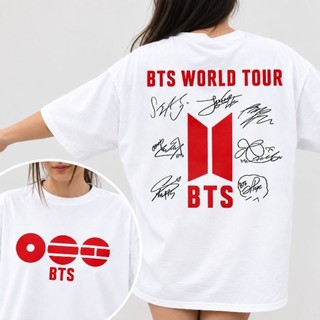 Camiseta BTS ARMY Kpop Arirang Tour 2026 Bangtan Unissex 100% Algodão Premium Estampada - Não Oversized